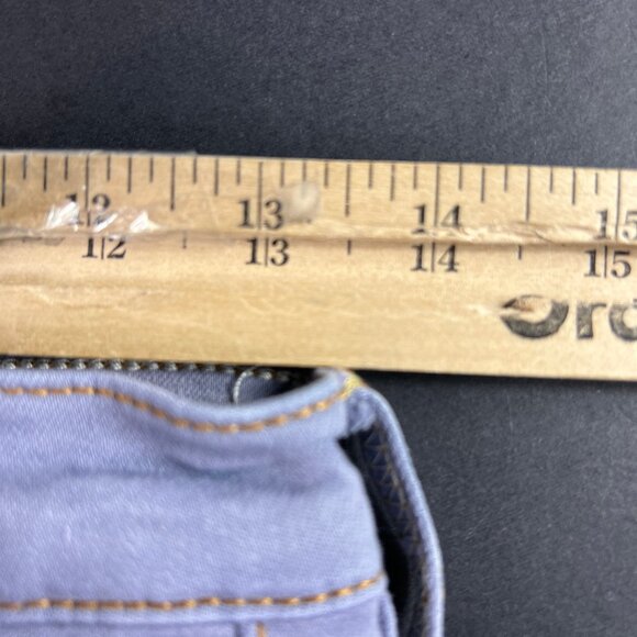 We The Free Jeans Women's 27x30* Curvy High Rise Flare Purple Faded Denim Tag 28 - Picture 16 of 16